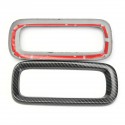 7PC Carbon Fiber Style Front Grille Frame Trim Cover For Jeep Renegadee 2015-2017