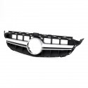 AMG Style Silver Front Grille Grill Without Camera For Mercedes Benz C Class W205 C200 C250 C300 C350 15-18