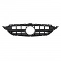 AMG Style Silver Front Grille Grill Without Camera For Mercedes Benz C Class W205 C200 C250 C300 C350 15-18