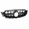 Black AMG C63S Style Grill Grille With Camera For Mercedes-Benz W213 S213 2016-19