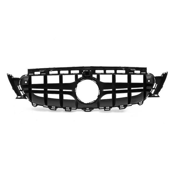 Black AMG C63S Style Grill Grille With Camera For Mercedes-Benz W213 S213 2016-19