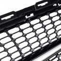 Black Front Diamond Grill Grille With camera For Mercedes Benz W205 C250 C300 C400 C43 AMG 2019+