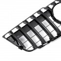 Black GT R Style Grill Grille For Mercedes Benz GLK Class X204 GLK250 GLK300 GLK350 2008-12