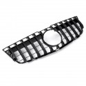 Black GT R Style Grill Grille For Mercedes Benz GLK Class X204 GLK250 GLK300 GLK350 2008-12