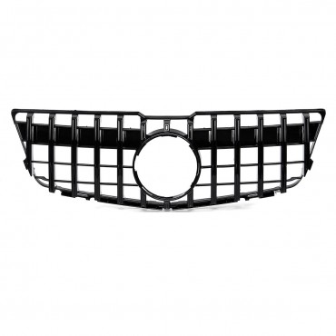 Black GT R Style Grill Grille For Mercedes Benz GLK Class X204 GLK250 GLK300 GLK350 2008-12