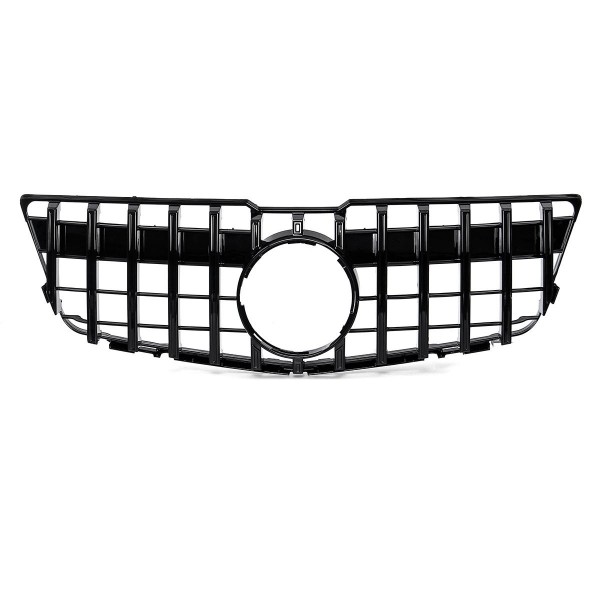 Black GT R Style Grill Grille For Mercedes Benz GLK Class X204 GLK250 GLK300 GLK350 2008-12