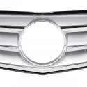 Car Chrome Silver Front Upper Grille Grill For Mercedes Benz C Class W204 C180 C200 C300 C350 2008-2014