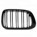 Car Front Right & Left Gloss Black Frontgrills For BMW E46 1998-2001