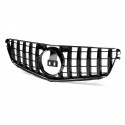 Car GTR Style Grille Front Bumper Grill Black for Mercedes Benz C-Class W204 2008-2014