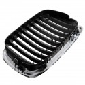Chrome Black Front Grille Grill For BMW E39 5 Series 525 530 535 540 M5 1995-2004