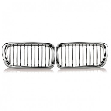 Chrome Car Kidney Grills Grilles for BMW E38 740 750 98 99 2000 2001