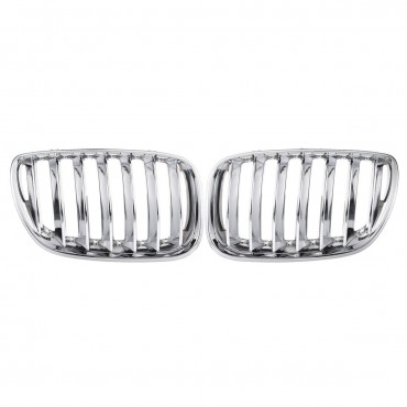 Chrome Front Hood Kidney Grills Grille For BMW X5 E53 2004-2006