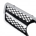 Chrome Silver Front Grille Grill AMG Style For Mercedes Benz C-Class W203 S203 C280 C320 C240 C200 2001-2007