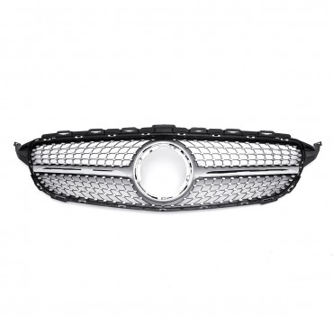 Diamond Front Grill Grille For Mercedes Benz C Class W205 C200 C300 C250 2019 ON