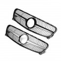 Diamond Grille ABS Silver For Mercedes Benz GLA X156 GLA180 GLA200 GLA250 2014-2016