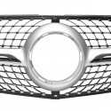 Diamond Look Front Bumper Grille Grill Silver For Mercedes Benz Vito 2015-2018