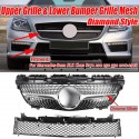 Diamond Style Front Upper Grill Lower Mesh Grille For Benz R172 SLK200 SLK300