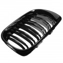 Double Line Grille Gloss Black Front Grills For BMW E46 4-DOOR 3 Series 02-04