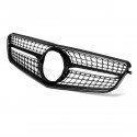 For Mercedes Benz C-Class W204 2008-2014 Front Grille Glossy Black Diamond Style