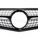 For Mercedes Benz C-Class W204 2008-2014 Front Grille Glossy Black Diamond Style