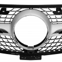 For Mercedes Benz GLE Coupe W292 Silver Front Diamond Grill Grille 2015-2018 Chrome