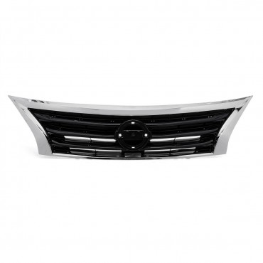 For Nissan Altima 2013 2014 2015 Chrome Front Hood Bumper Upper Grille Grill