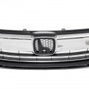 Front Bumper Grille For 2016-2017 9th Gen Honda Accord Sedan Chrome Black Style