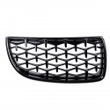 Front Bumper Hood Grille Eyelids Dual Slat Diamond Style Glossy Black For BMW 3 Series E90 E91 05-08