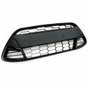 Front Bumper Lower Centre Grille For Ford Fiesta Mk7 2008-2013 All Black Asian Style Sport