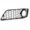 Front Fog Light Lamp Grille Grill Cover Honeycomb Chrome Silver For Audi A3 8P 2009-2013