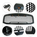 Front Grille ABS Honeycomb Bumper Grill With LED For Dodge Ram 1500 2013-2018