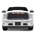 Front Grille ABS Honeycomb Bumper Grill With LED For Dodge Ram 1500 2013-2018