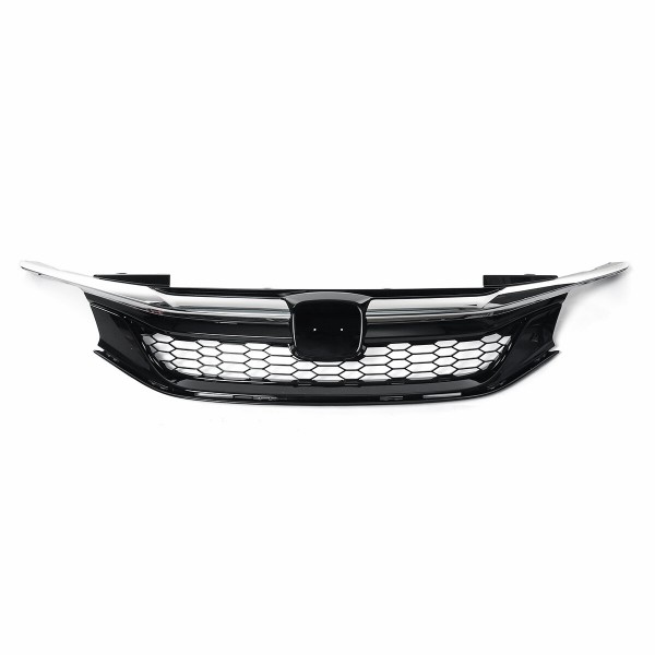 Front Grille Chrome Black Sport Style For Honda Accord 9th Sedan 2016-2017