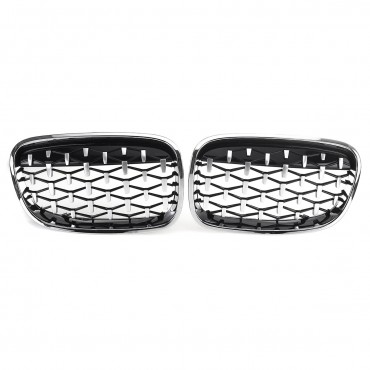 Front Kidney Diamond Style Grille Grill For BMW 1 Series F20 F21 10 11 12 13 14