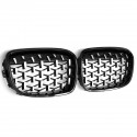 Front Kidney Diamond Style Grille Grill For BMW 1 Series F20 F21 2010-2014