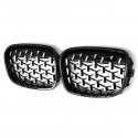 Front Kidney Diamond Style Grille Grill For BMW 1 Series F20 F21 2010-2014