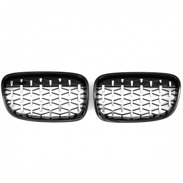 Front Kidney Diamond Style Grille Grill For BMW 1 Series F20 F21 2010-2014