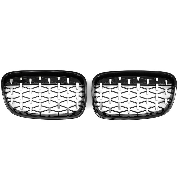 Front Kidney Diamond Style Grille Grill For BMW 1 Series F20 F21 2010-2014