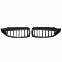 Front Kidney Grill Grille Diamond Black&Chrome For BMW M4 F32 F33 F82 F83