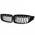 Front Kidney Grill Grille Diamond Black&Chrome For BMW M4 F32 F33 F82 F83