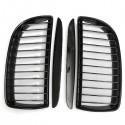 Front Kidney Grille Grill Gloss Black For BMW E90 3-Series Sedan 2005-2008