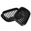 Front Kidney M Sport Grilles Grill Matte Black for BMW E46 3 Series Touring Saloon Compact 4D 4 Door 1998-2001
