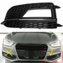 Front Left Side Lower Bumper Fog Light Grille Cover For Audi A4 B8 S4 S-line