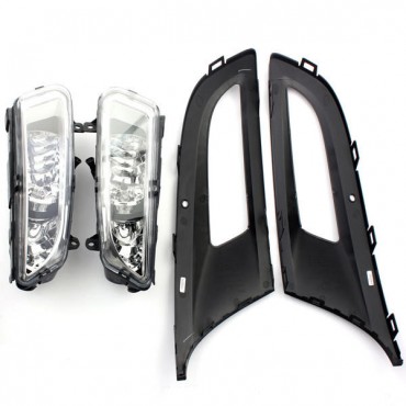 Front Left/Right Grill Fog Light Grille Lamps For VW Polo MK8 6R 09-11