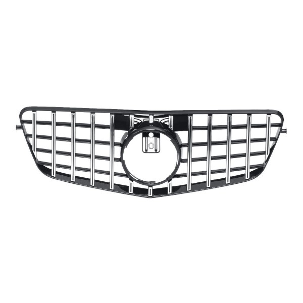 GT R Silver Front Grille Grill For Mercedes Benz W212 E Class E350 E550 2010-13