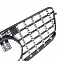 GT R Silver Front Grille Grill For Mercedes Benz W212 E Class E350 E550 2010-13