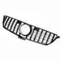 GTR Diamond Style Glossy Black Front Grill Grille For Mercedes Benz W166 ML ML300 ML320 ML350 ML400 2012-2015