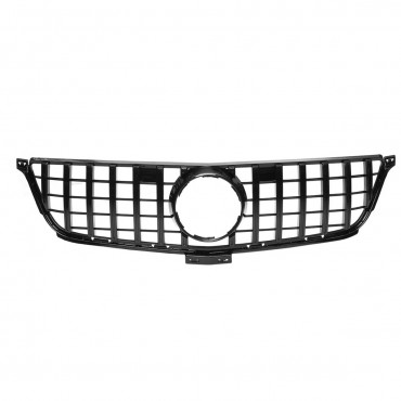 GTR Diamond Style Glossy Black Front Grill Grille For Mercedes Benz W166 ML ML300 ML320 ML350 ML400 2012-2015