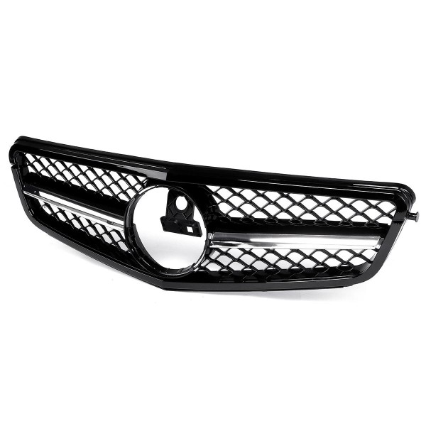 Glossy Black C63 AMG Style Front Upper Grille Grill For Mercedes Benz C Class W204 C180 C200 C300 C350 2008-2014