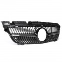 Glossy Black Diamond Style Front Grill Grille For Mercedes-Benz SLK Class R172 200 250 350 2012-2016